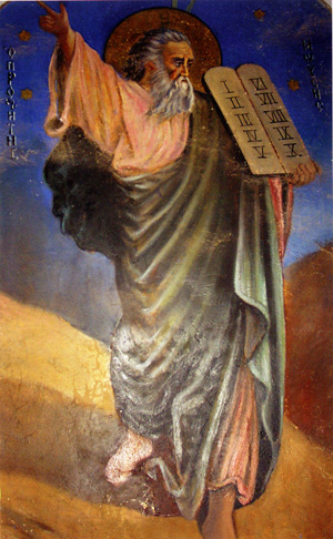 Моисей на горе Синай. Фото с сайта klikovo.ru